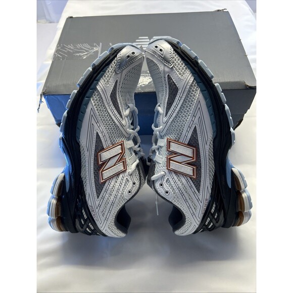 NEW BALANCE 1906R Classic Shoe Unisex Size M9.5 W11 Licorice White Blue Gray New - Picture 4 of 9